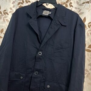 Flint and Tinder Blazer Mens Medium Navy Blue Cotton Nylon Pack Blazer Hackberry